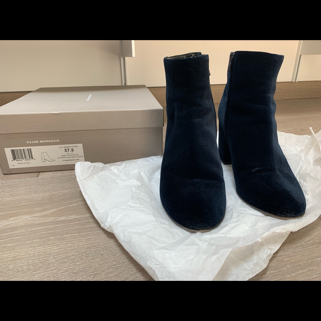 Club Monaco Velvet Zaire Booties